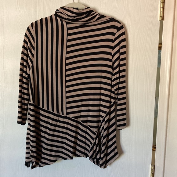Peck & Peck Striped asymmetrical tunic, med. - Picture 4 of 4